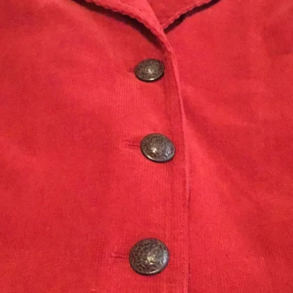 Red Corduroy Jacket - Picture 4 of 6